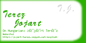 terez jojart business card